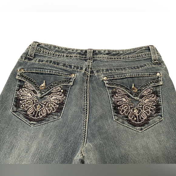 NINE WEST ANNA BLING BOOTCUT JEANS - Picture 4 of 8